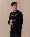 Maglione Girocollo Nero HERON00 EMB GIRL G MC2 ST BARTH
