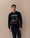 Maglione Girocollo Blu HERON61 EMB CORTINA D MC2 ST BARTH