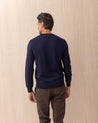 Maglia Polo Ralph Lauren Blu in Lana Pettinata Slim 710 946143001 POLO RALPH LAUREN