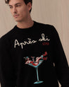 Maglione Girocollo Nero HERON00 EMB GIRL G MC2 ST BARTH