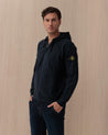 Felpa Con Cappuccio E Full Zip Blu K2S156100067 S0A20V0020 STONE ISLAND