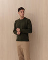 Maglia Girocollo Verde SHETLAND8185 BARACUTA