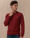 Maglia Lacoste Bordeaux in Lana e Cotone Morbido AH3225476 LACOSTE
