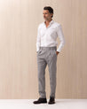 Pantaloni INCOTEX Grigio in Lana e Cotone 1T0096 40962900 INCOTEX