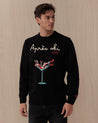 Maglione Girocollo Nero HERON00 EMB GIRL G MC2 ST BARTH