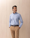 Camicia Polo Ralph Lauren azzurra in cotone Oxford stretch 710 P06688001 POLO RALPH LAUREN