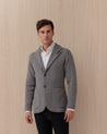 Giacca Monopetto In Maglia Grigio LJM56920 LARDINI