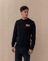Maglione Girocollo Blu HERON LIGHT6141 VACANZE LOGO MC2 ST BARTH