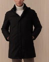 Giubbotto Parka Cappuccio Staccabile Collo In Lana Nero PI001155U 126389300 HERNO