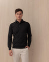 Polo Manica Lunga Collo Camicia Grigio ML61950 LARDINI
