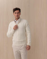 Maglia BARBA bianca in cotone pregiato 7000 252381 BARBA