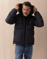 Bomber COLMAR Nero in Poliestere con Cappuccio Removibile 121799 COLMAR